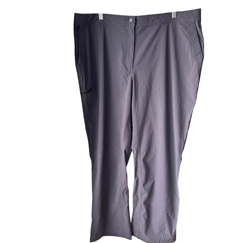 L.L. Bean Women’s Comfort Trail Hiking Pants Granite UPF 50+ Nylon 20 M/T - Picture 2 of 16